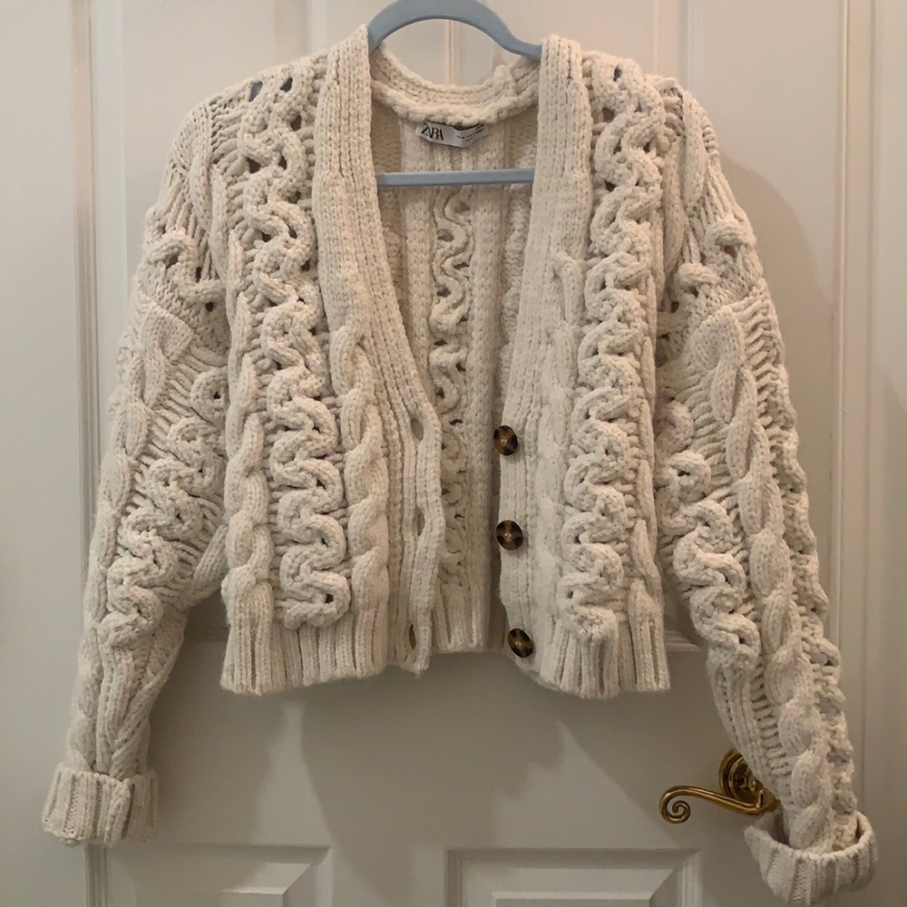Zara puffy cardigan